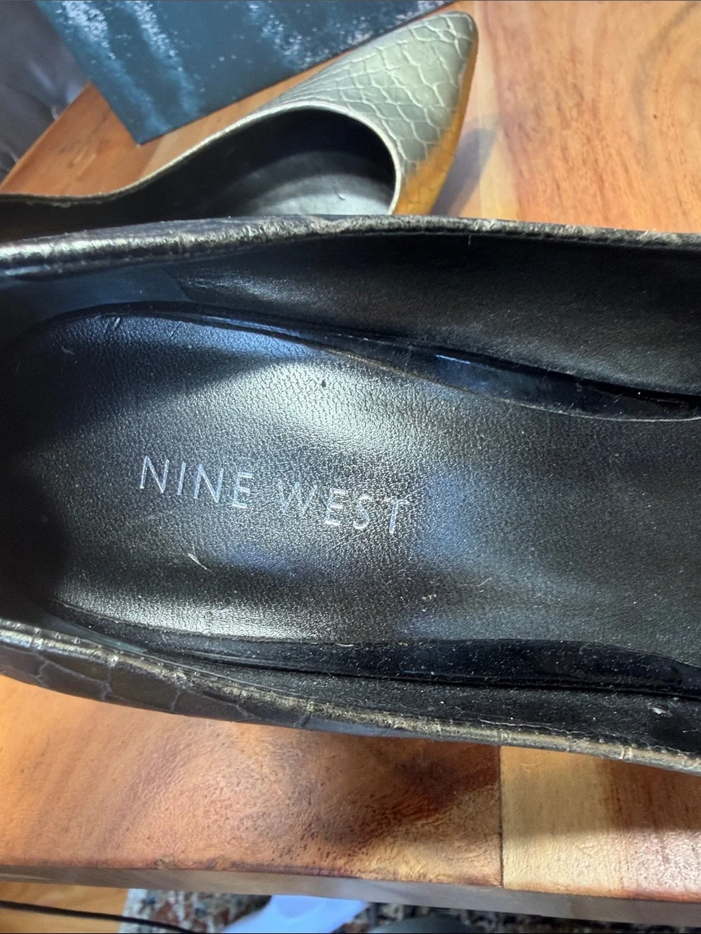 Nine West 2010s Classic Ombré Snakeskin Leather Pumps Heels 8.5 (GUC)